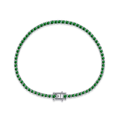 [Olivia JW]Dazzling Colorful Round Cut Daily Bracelet