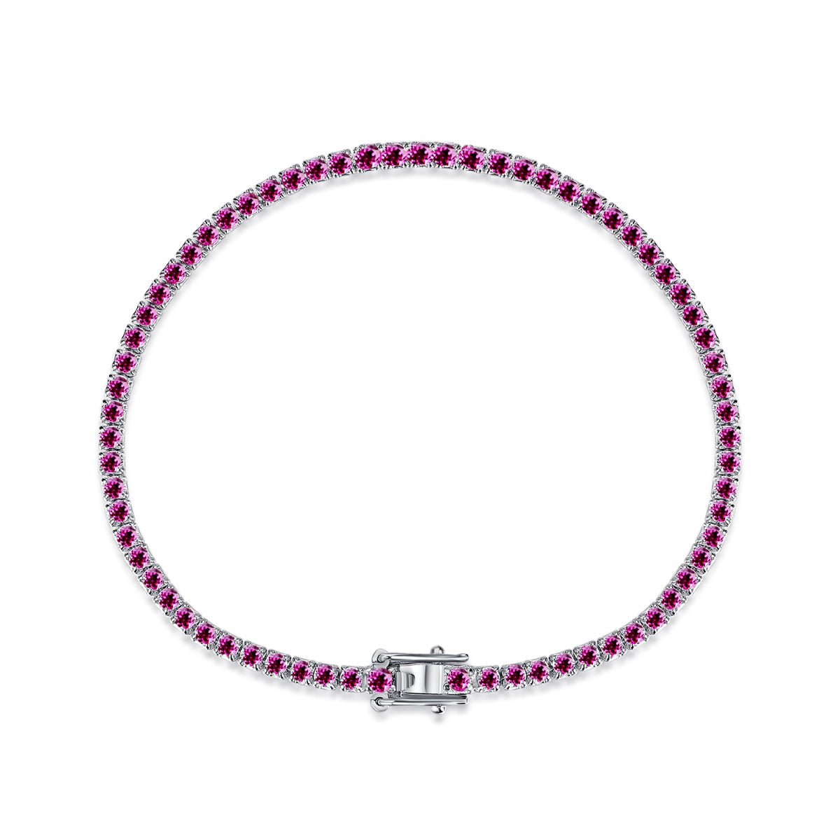 [Olivia JW]Dazzling Colorful Round Cut Daily Bracelet