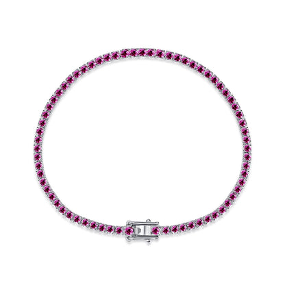 [Olivia JW]Dazzling Colorful Round Cut Daily Bracelet