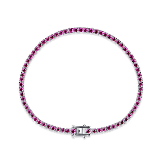 [Olivia JW]Dazzling Colorful Round Cut Daily Bracelet