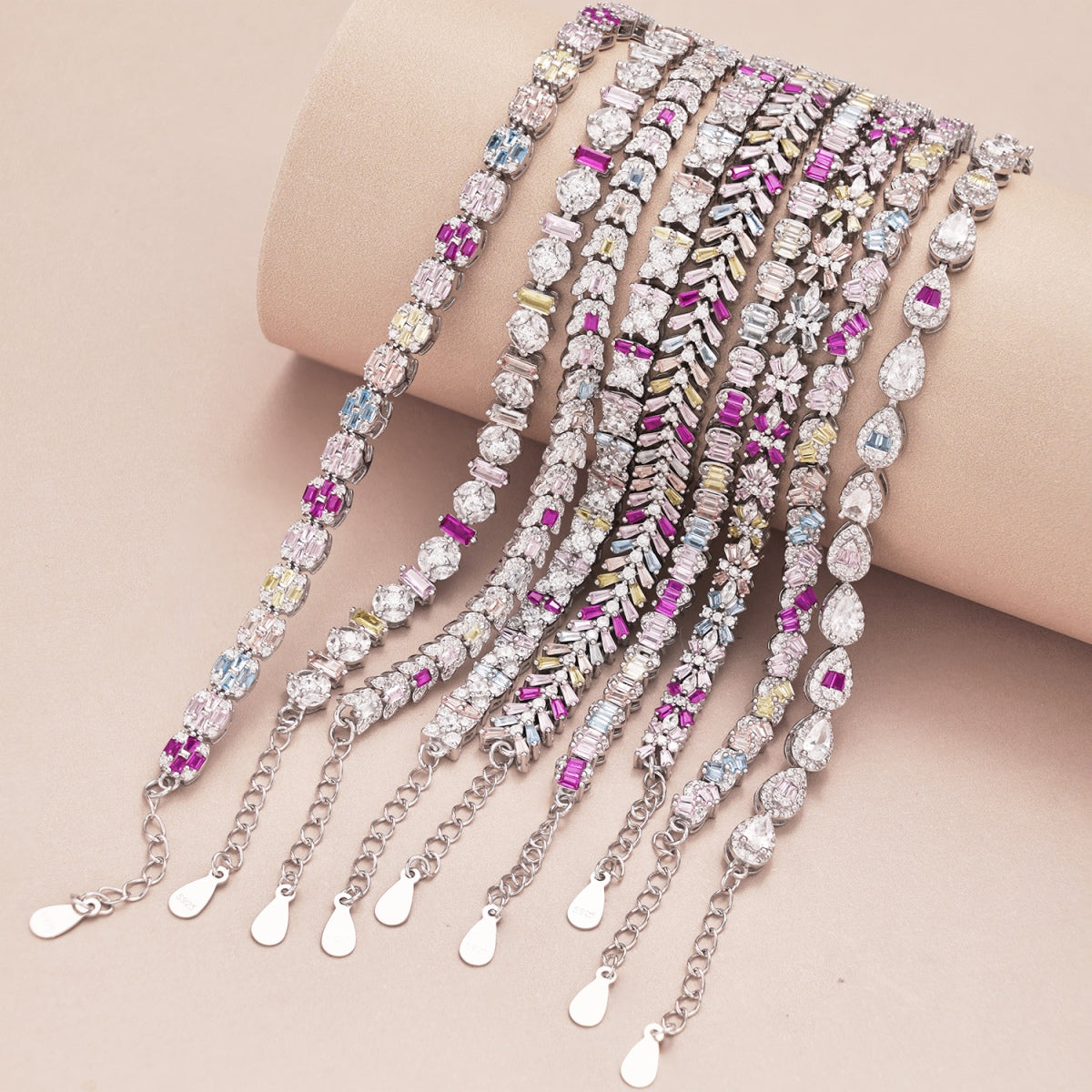 [Everoly JW]Dainty Radiant Emerald Cut Daily Bracelet