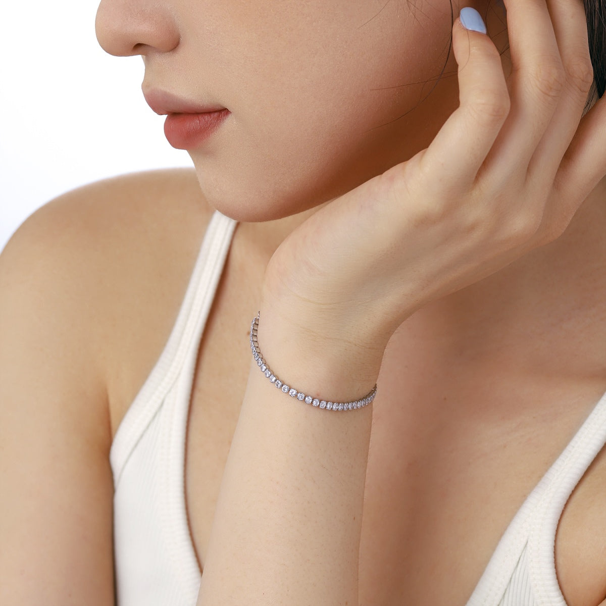 [Olivia JW]Dazzling Sparkling Round Cut Daily Bracelet