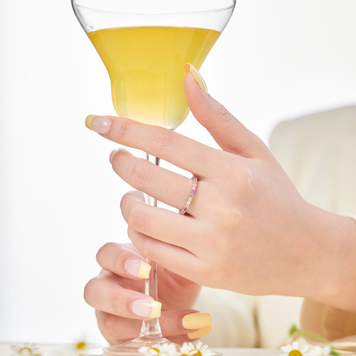 [Olivia JW]Elegant Vivid Round Cut Daily Ring