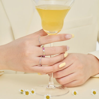 [Olivia JW]Elegant Vivid Round Cut Daily Ring