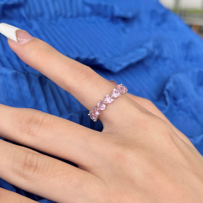 [Olivia JW]0.25 Carat Radiant Romance Heart Cut Lover Ring