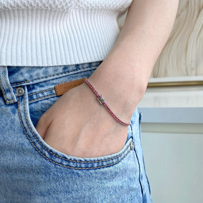 [Olivia JW]Dazzling Colorful Round Cut Daily Bracelet