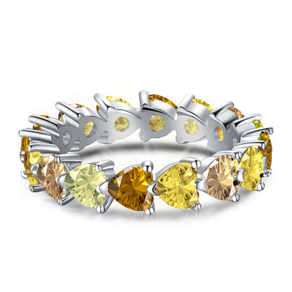 [Olivia JW]0.25 Carat Radiant Romance Heart Cut Lover Ring