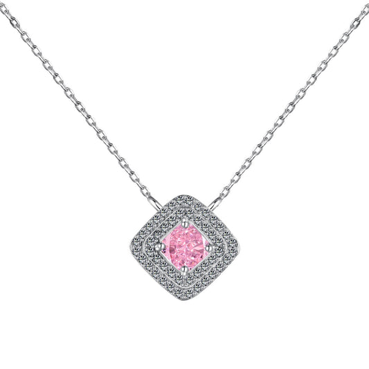 [Olivia JW]Sparkling Asscher Cut Necklace