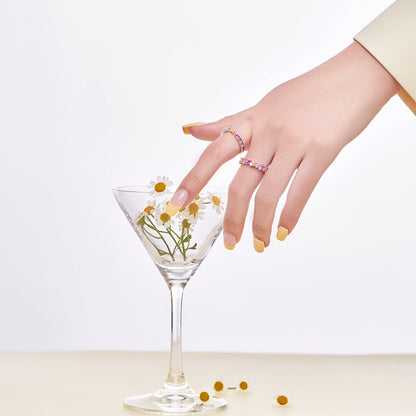 [Everoly JW]Energetischer, eleganter Partyring im Radiantschliff