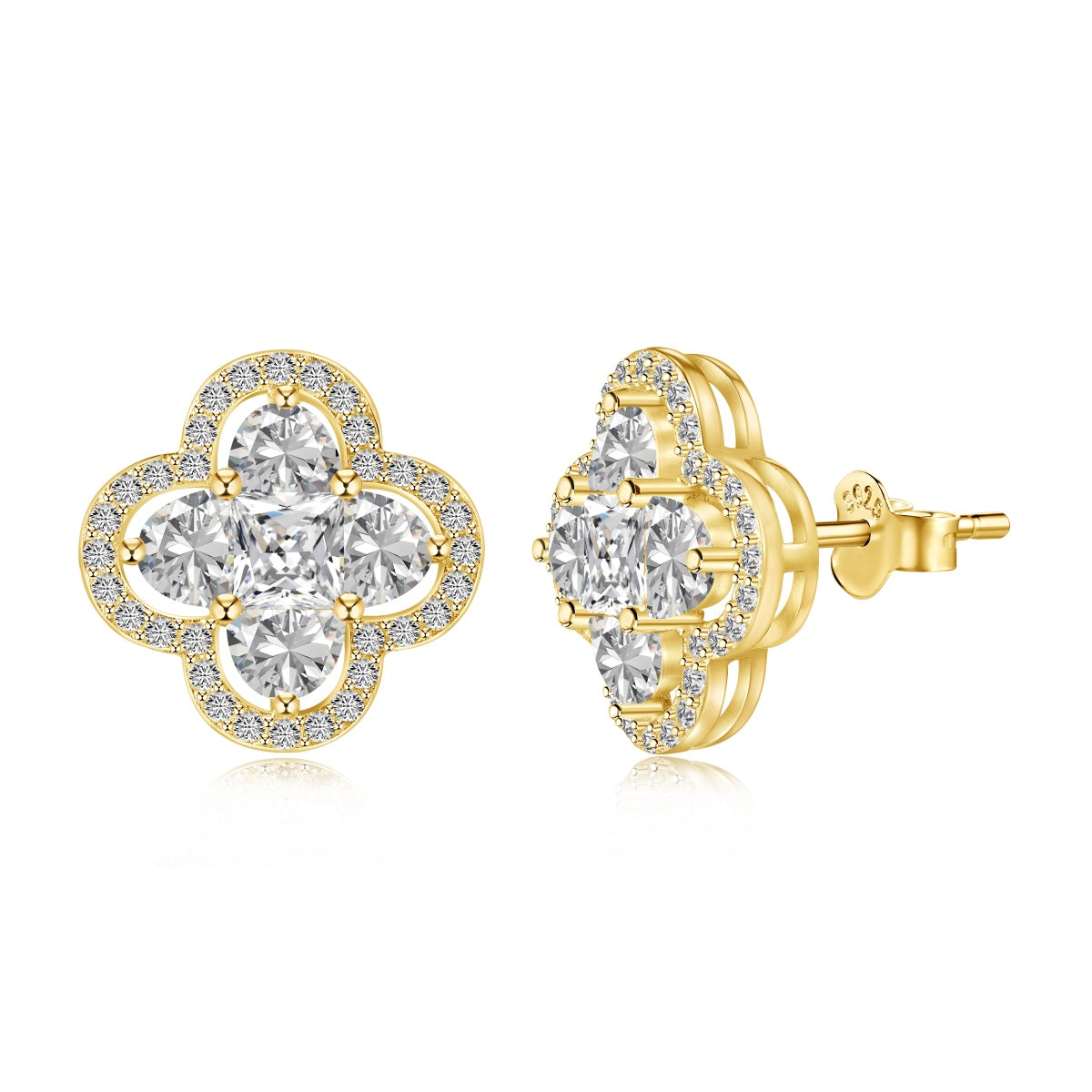 [Olivia JW]Lucky Four-Leaf Clover Exquisite Earrings