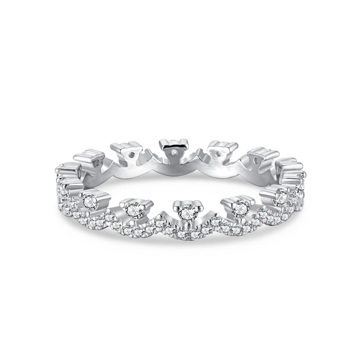 [Olivia JW]Elegant Resplendent Round Shape Party Ring