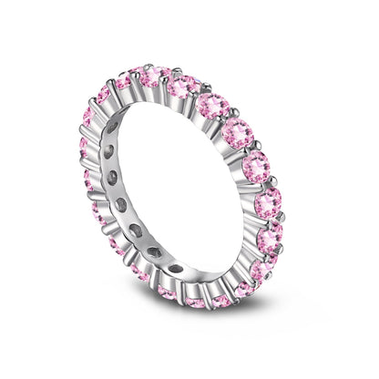 [Olivia JW]Sparkling Round Cut Tennis Ring