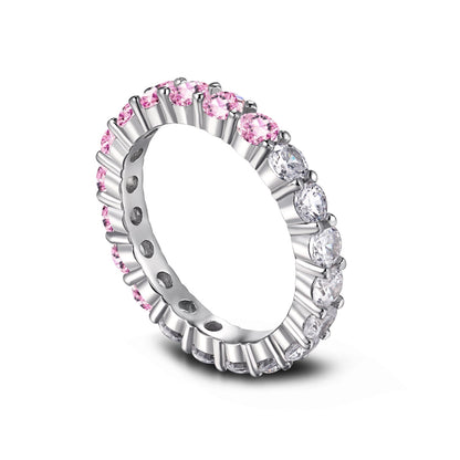 [Olivia JW]Sparkling Round Cut Tennis Ring