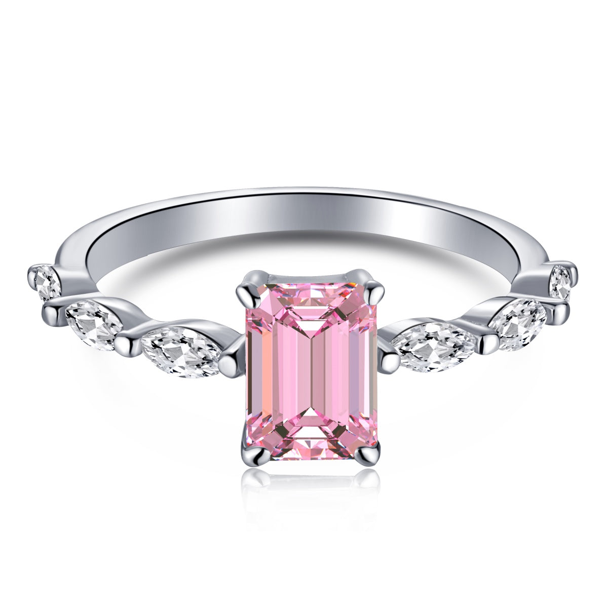 [Olivia JW]1.0 Carat Dainty Resplendent Radiant Cut Daily Ring