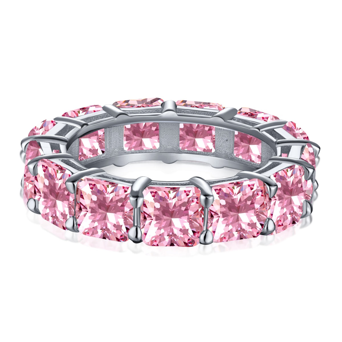 [Olivia JW]Elegant Princess Cut Tennis Ring