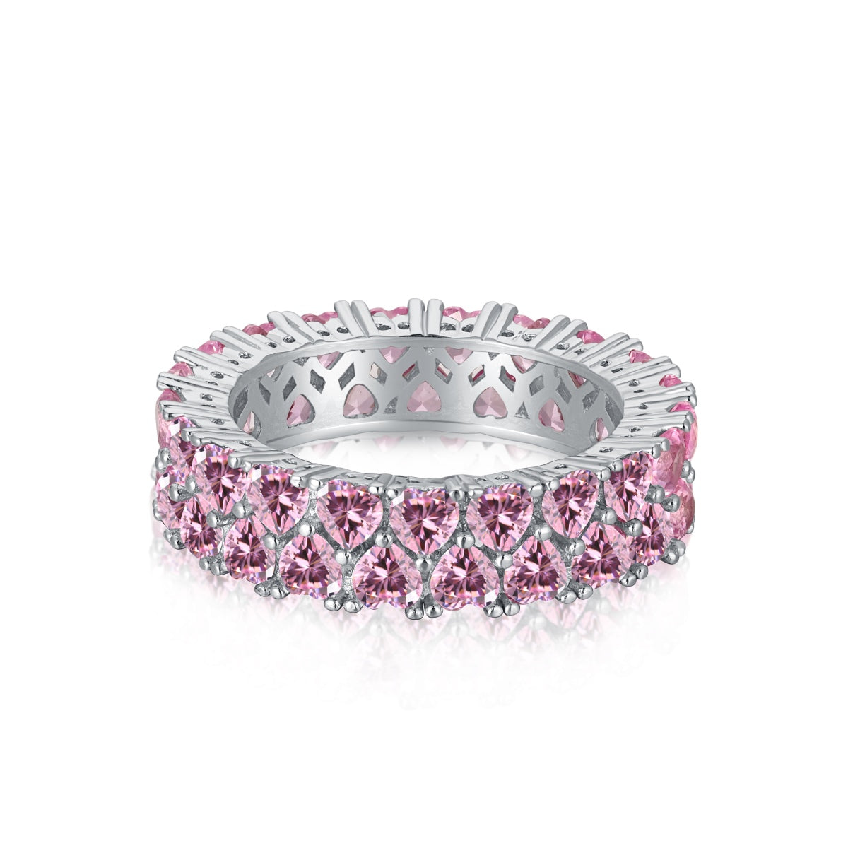 [Olivia JW]Sparkling Full Heart Ring