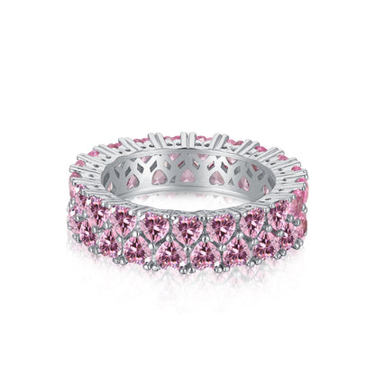 [Olivia JW]Sparkling Full Heart Ring
