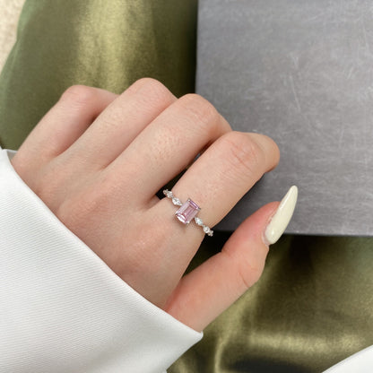 [Olivia JW]1.0 Carat Dainty Resplendent Radiant Cut Daily Ring
