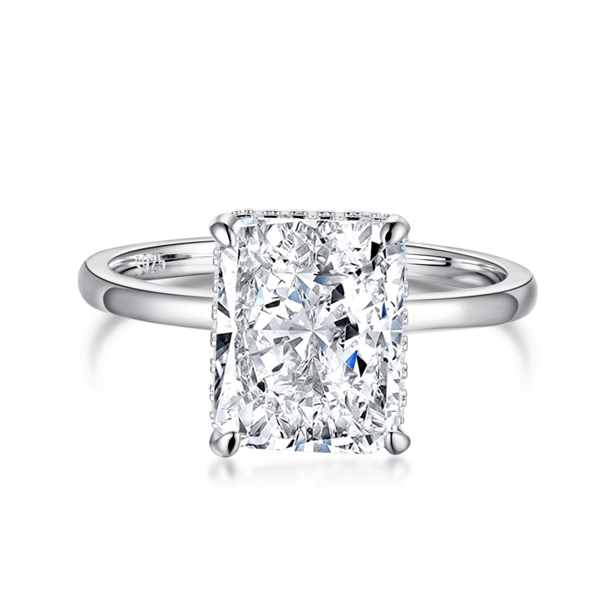 [Olivia JW]4.0 Carat Ornate Enchanting Radiand Cut Banquet Ring