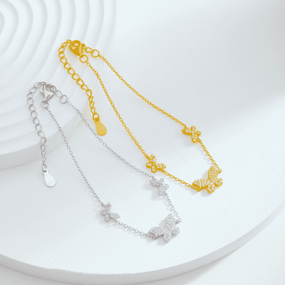 [Olivia JW]Delicate Butterfly Pendant Bracelet