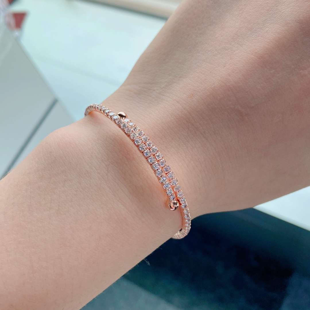 [Everoly JW]ダイヤモンドの列ラウンドファッションブレスレット
