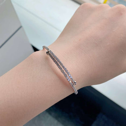 [Everoly JW]ダイヤモンドの列ラウンドファッションブレスレット