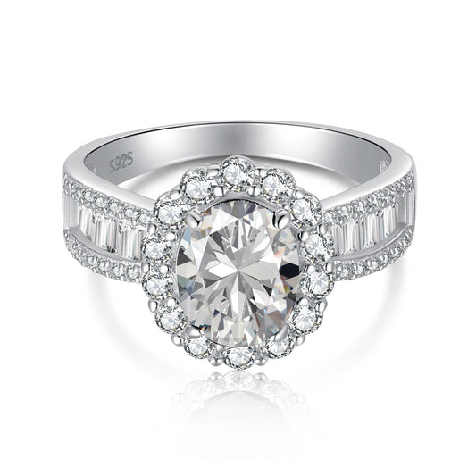 [Olivia JW]1.5 Carat Dazzling Charming Oval Cut Banquet Ring