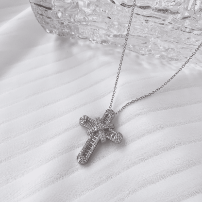 [Olivia JW]Gypsophila With Dimonds Necklace