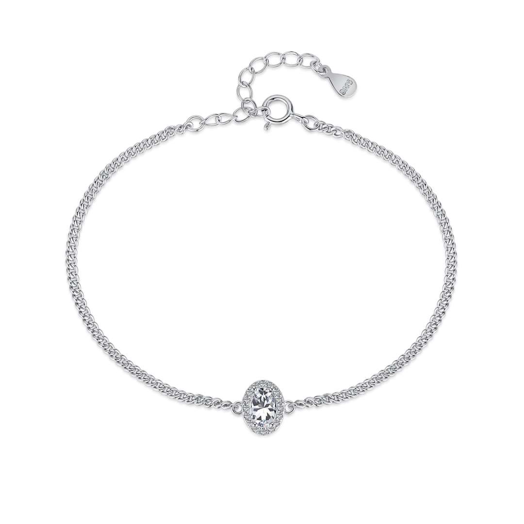 [Everoly JW]Exquisite Oval Shape Bracelet