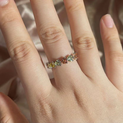 [Olivia JW]0.25 Carat Radiant Romance Heart Cut Lover Ring