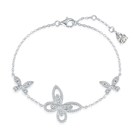 [Olivia JW]Delicate Butterfly Pendant Bracelet