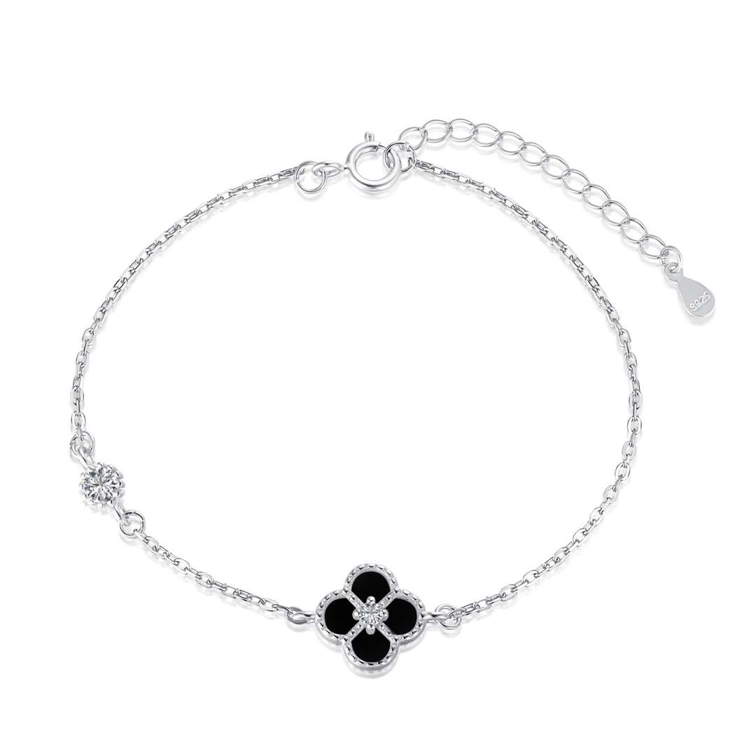 [Everoly JW]Zartes vierblättriges Kleeblatt-Armband