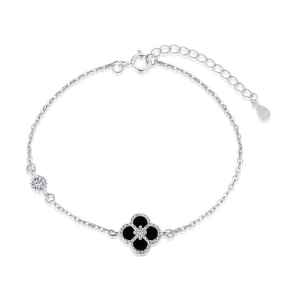 [Everoly JW]Zartes vierblättriges Kleeblatt-Armband