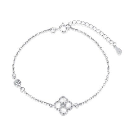 [Everoly JW]Zartes vierblättriges Kleeblatt-Armband