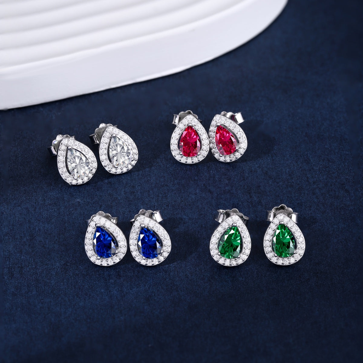 [Olivia JW]Luxurious Water Drop Shape Earrings