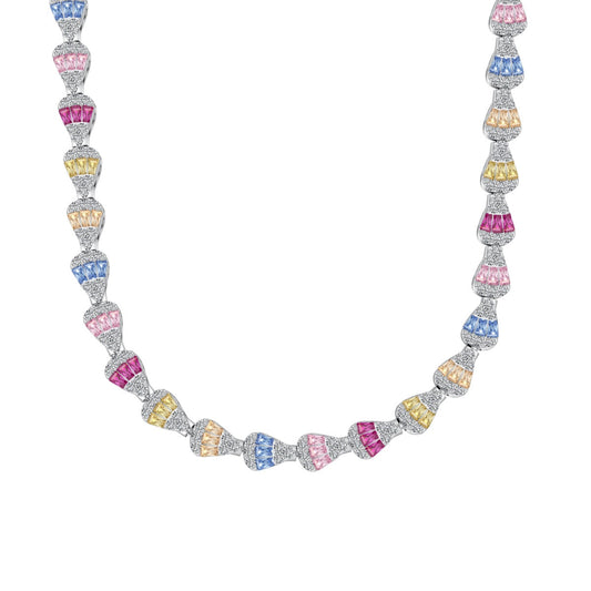 [Everoly JW] Strahlend bunte Regenbogen-Halskette