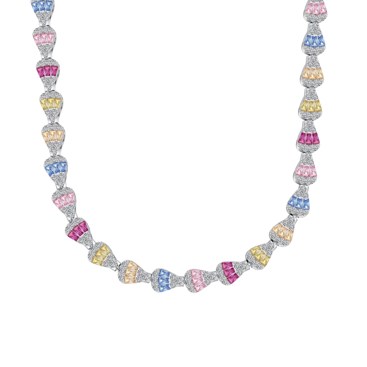 [Olivia JW]Radiant Colorful Rainbow Necklace