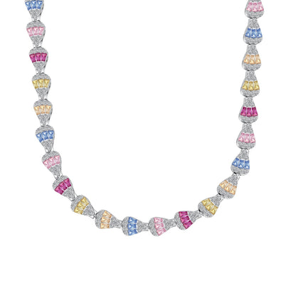 [Olivia JW]Radiant Colorful Rainbow Necklace