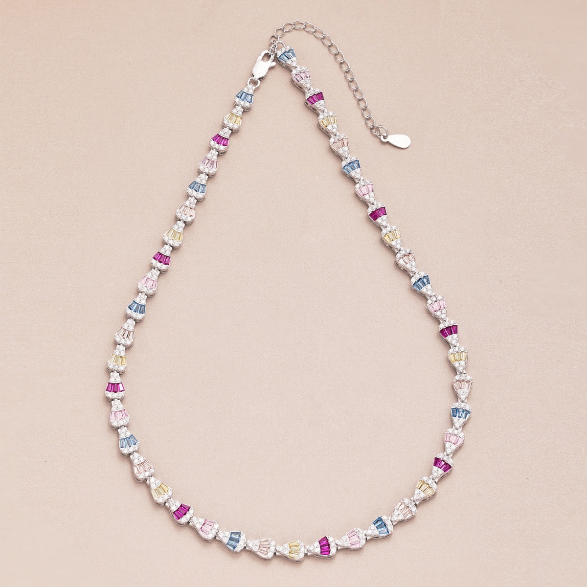 [Olivia JW]Radiant Colorful Rainbow Necklace