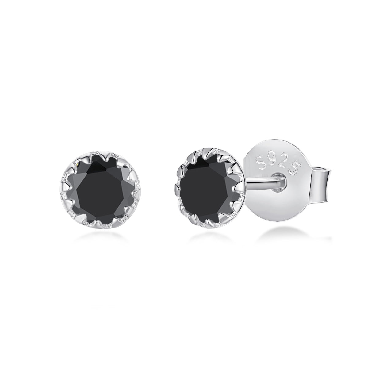 [Olivia JW]Sparkling Colorful Round Shape Earrings