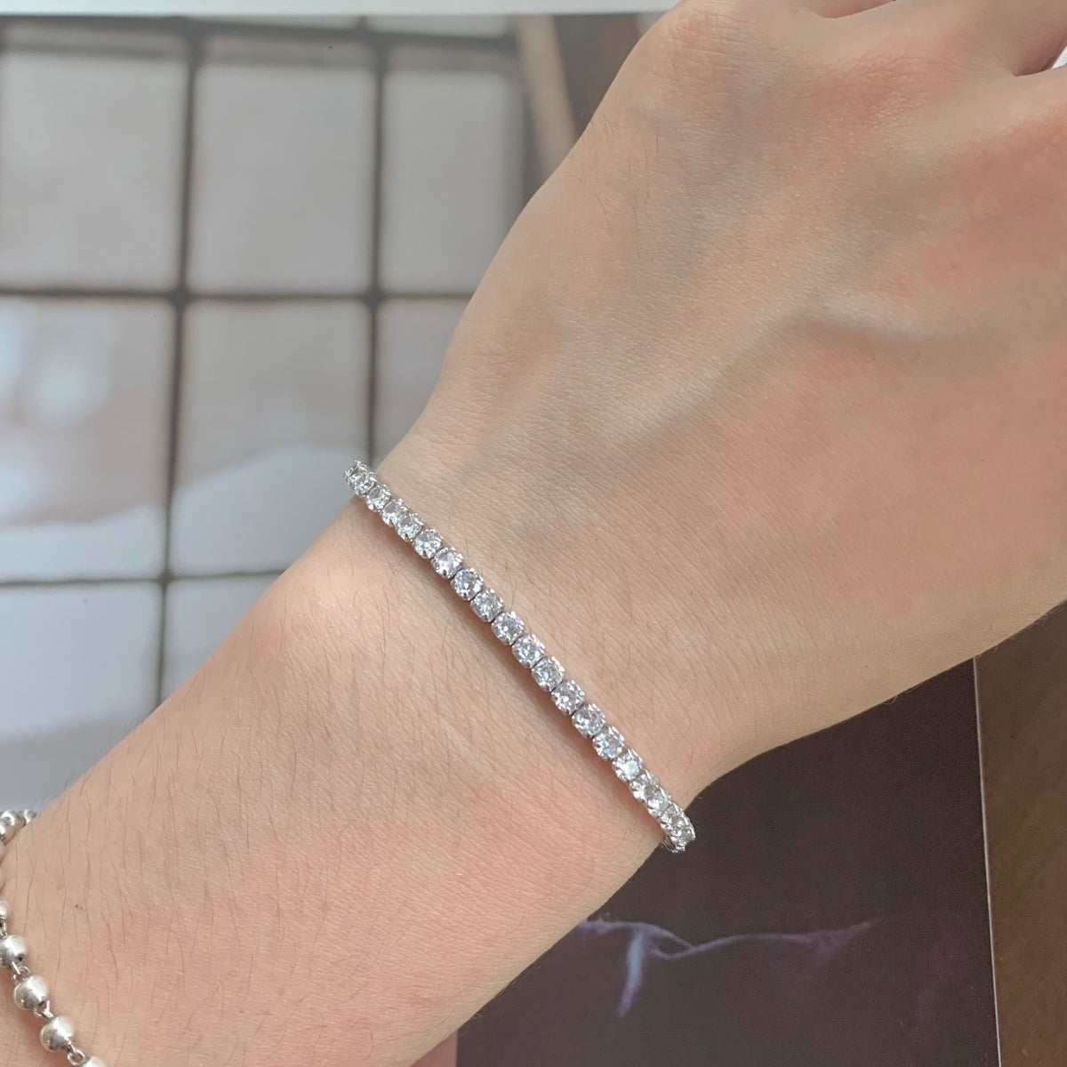 [Everoly JW] Funkelndes Armband im Rundschliff