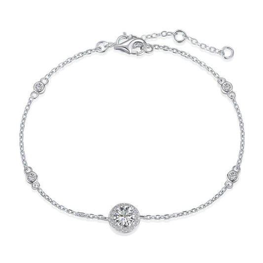 [Olivia JW]Dazzling Round Cut Shape Bracelet