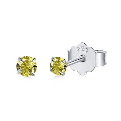 [Olivia JW]Delicate Solitaire Earrings