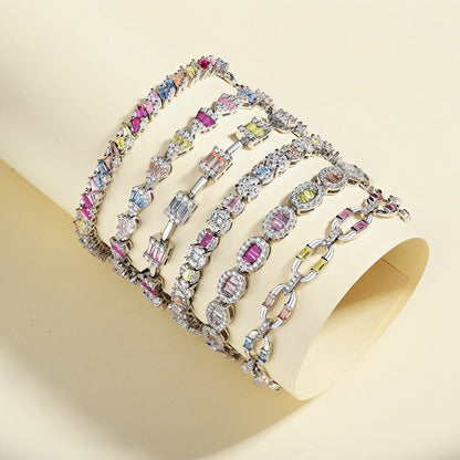 [Everoly JW]Dainty Charming Emerald Cut Daily Bracelet