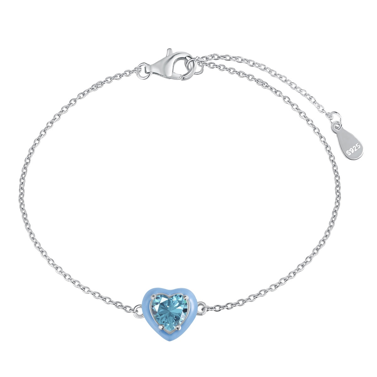 [Olivia JW]Sparkling Romantic Heart Shape Lover Bracelet