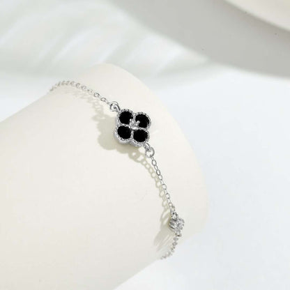 [Everoly JW]Zartes vierblättriges Kleeblatt-Armband