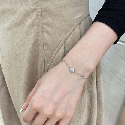 [Olivia JW]Dazzling Round Cut Shape Bracelet