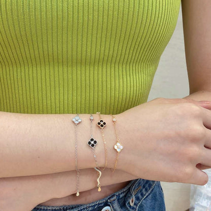 [Olivia JW]Delicate Four Leaf Clover Bracelet