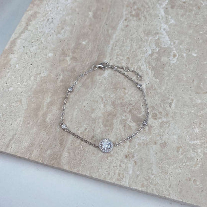 [Olivia JW]Dazzling Round Cut Shape Bracelet