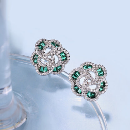 [Olivia JW]Exquisite Flower Shape Daily Earrings